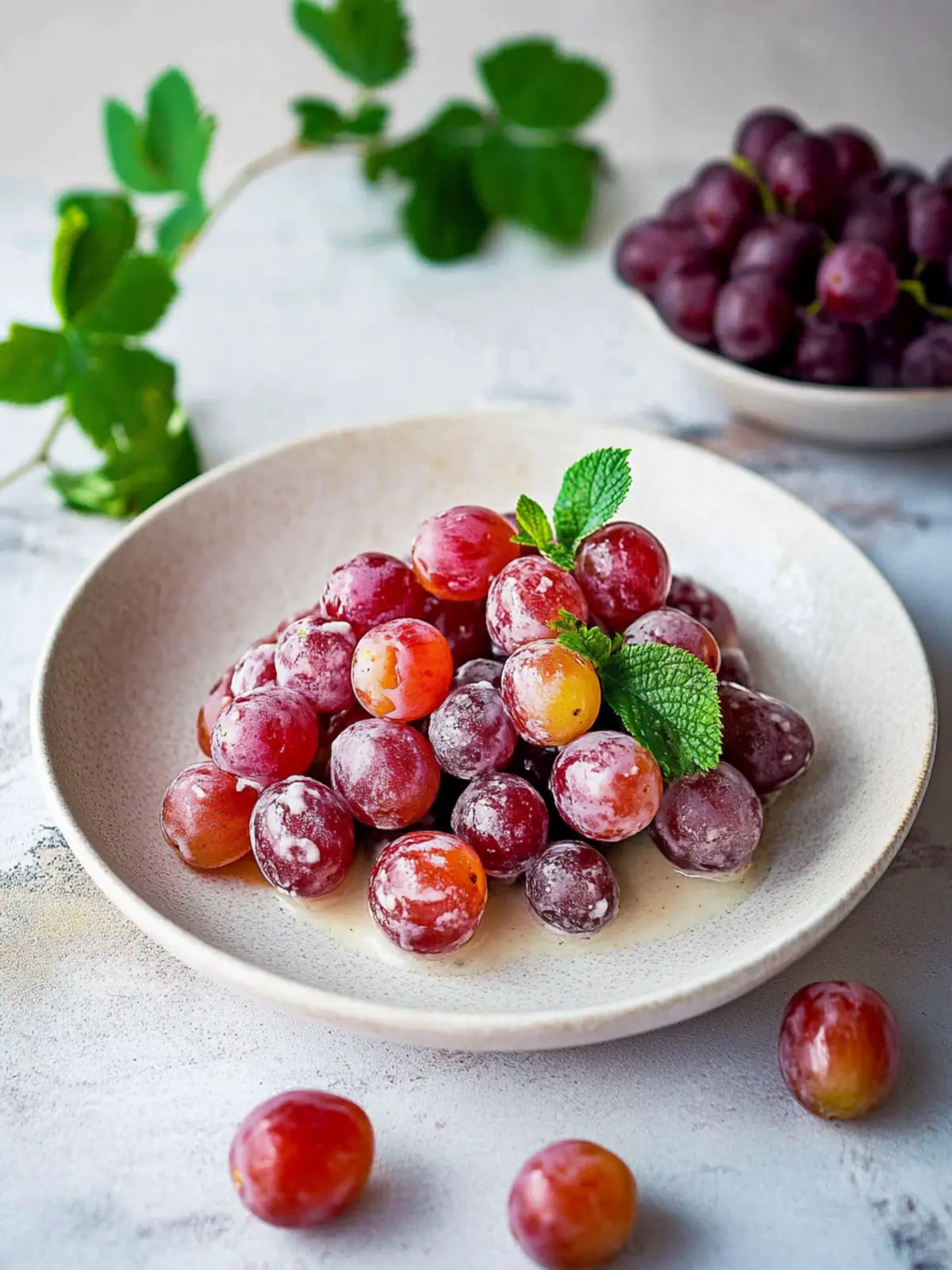 Roasted Red Grapes with Mascarpone Dip - A Sweet Treat Delight 4 Roasted Red Grapes