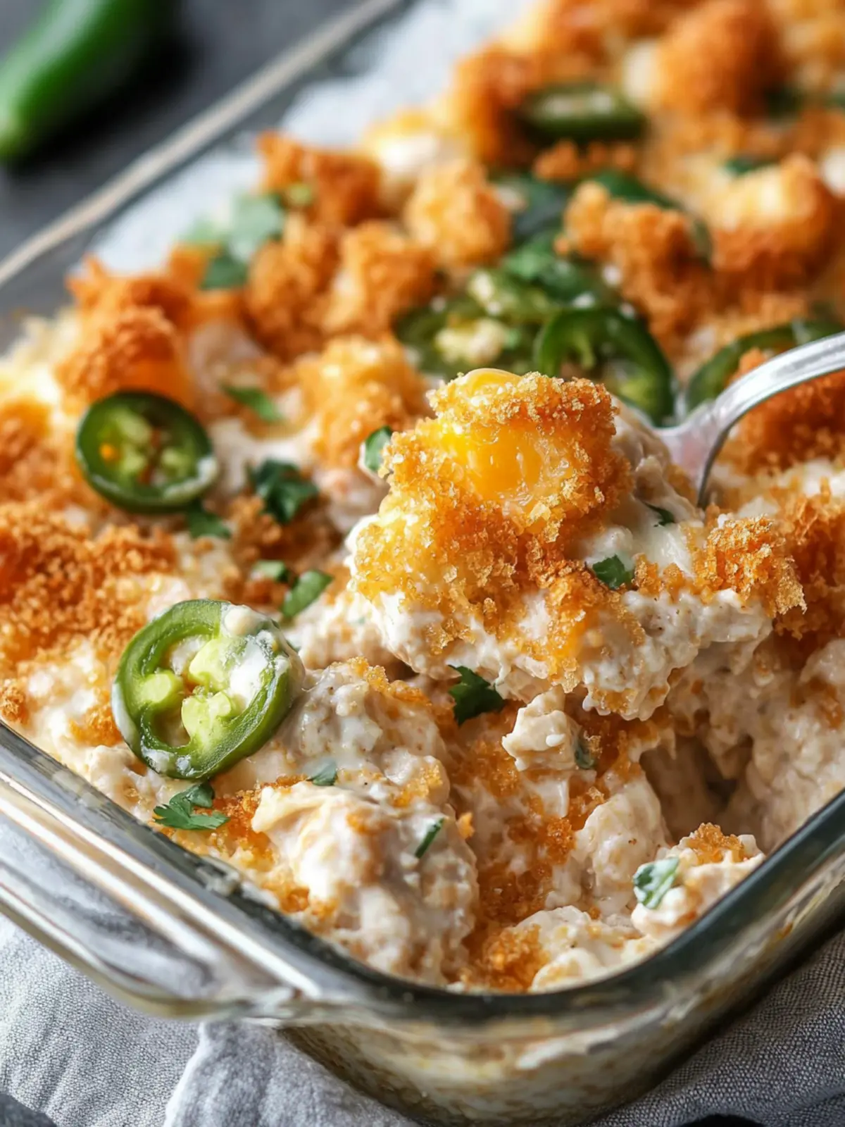 Irresistible Jalapeño Popper Chicken Casserole for Busy Nights 5 Jalapeño Popper Chicken Casserole
