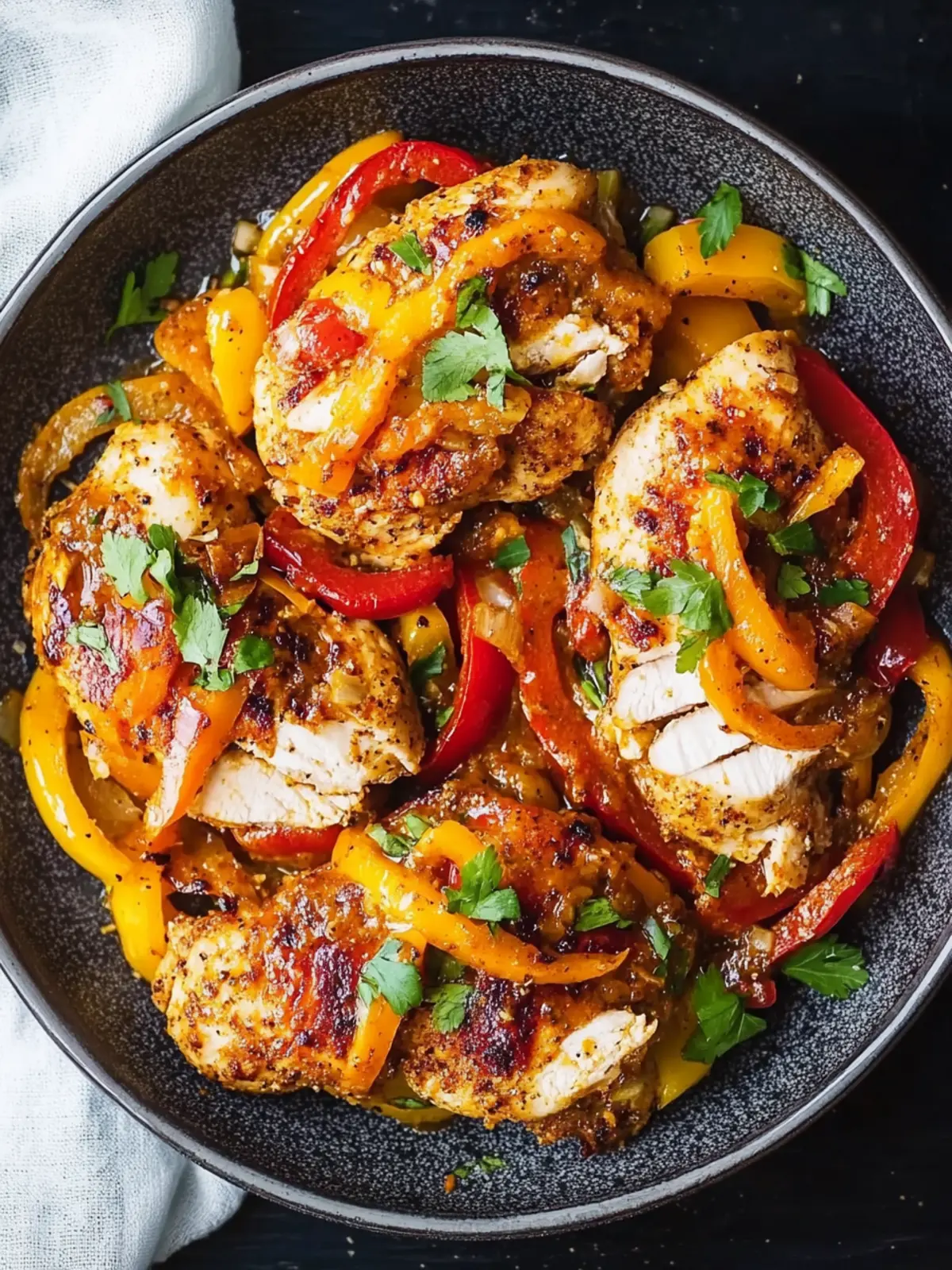 Delicious Cajun Chicken with Bell Peppers in One Pan! 3 Cajun Chicken with Bell Peppers