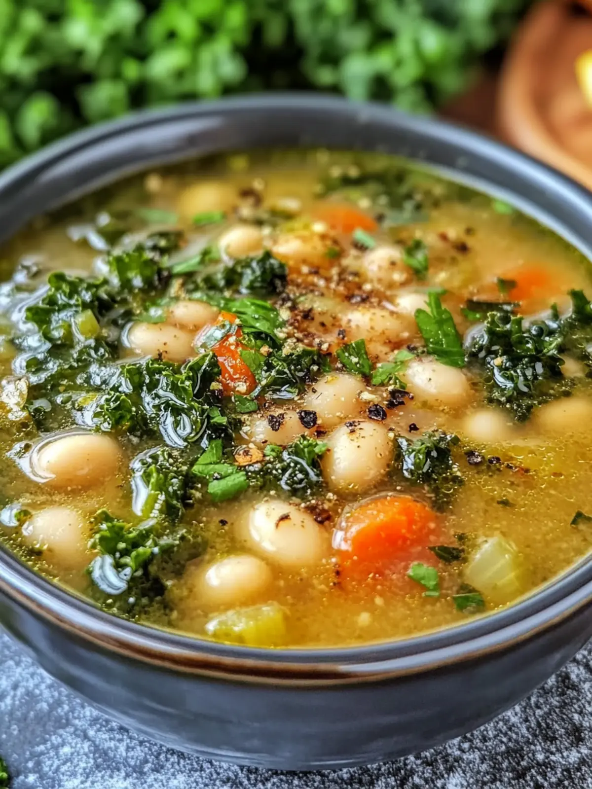 Healthy Crockpot White Bean and Kale Soup for Easy Weight Loss 4 Healthy Crockpot White Bean and Kale Soup Easy Weight Loss Recipe