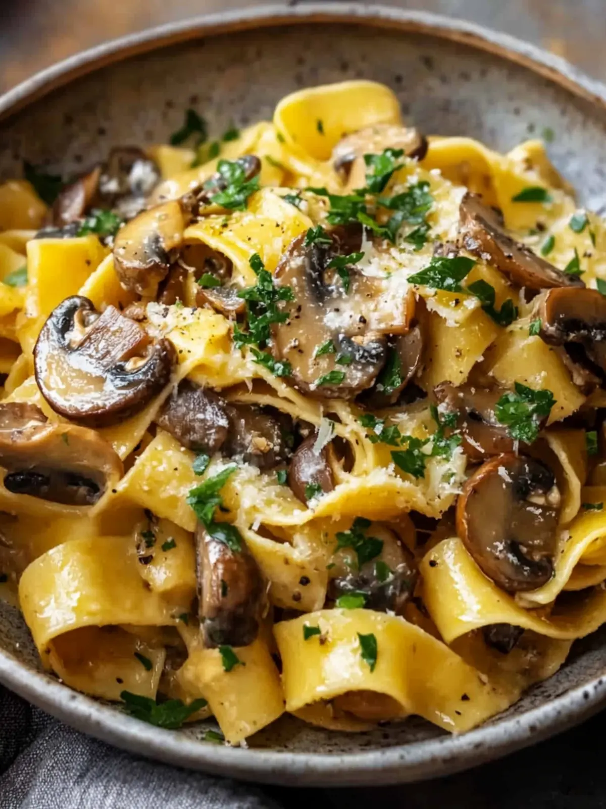 Garlic Butter Mushroom Pappardelle: A Cozy Weeknight Delight 5 Garlic Butter Mushroom Pappardelle