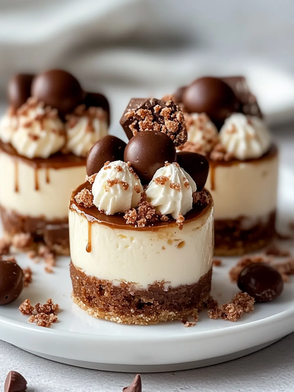 Irresistible Mini No-Bake Malteser Cheesecakes Ready in Hours 4 Mini No-Bake Malteser Cheesecakes