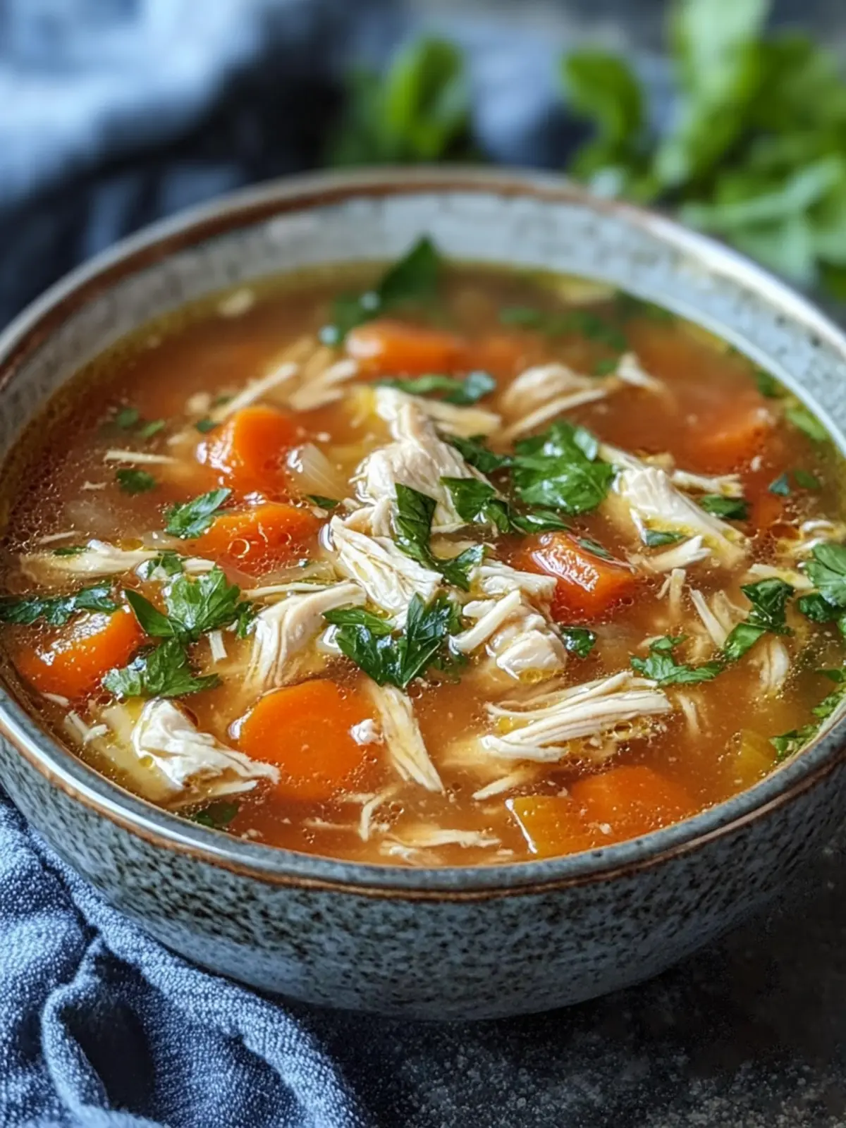Nourishing Healthy Crockpot Chicken Soup Recipe Under 300 Calories 2 Healthy Crockpot Chicken Soup Recipe Under 300 Calories Easy and Low Calorie