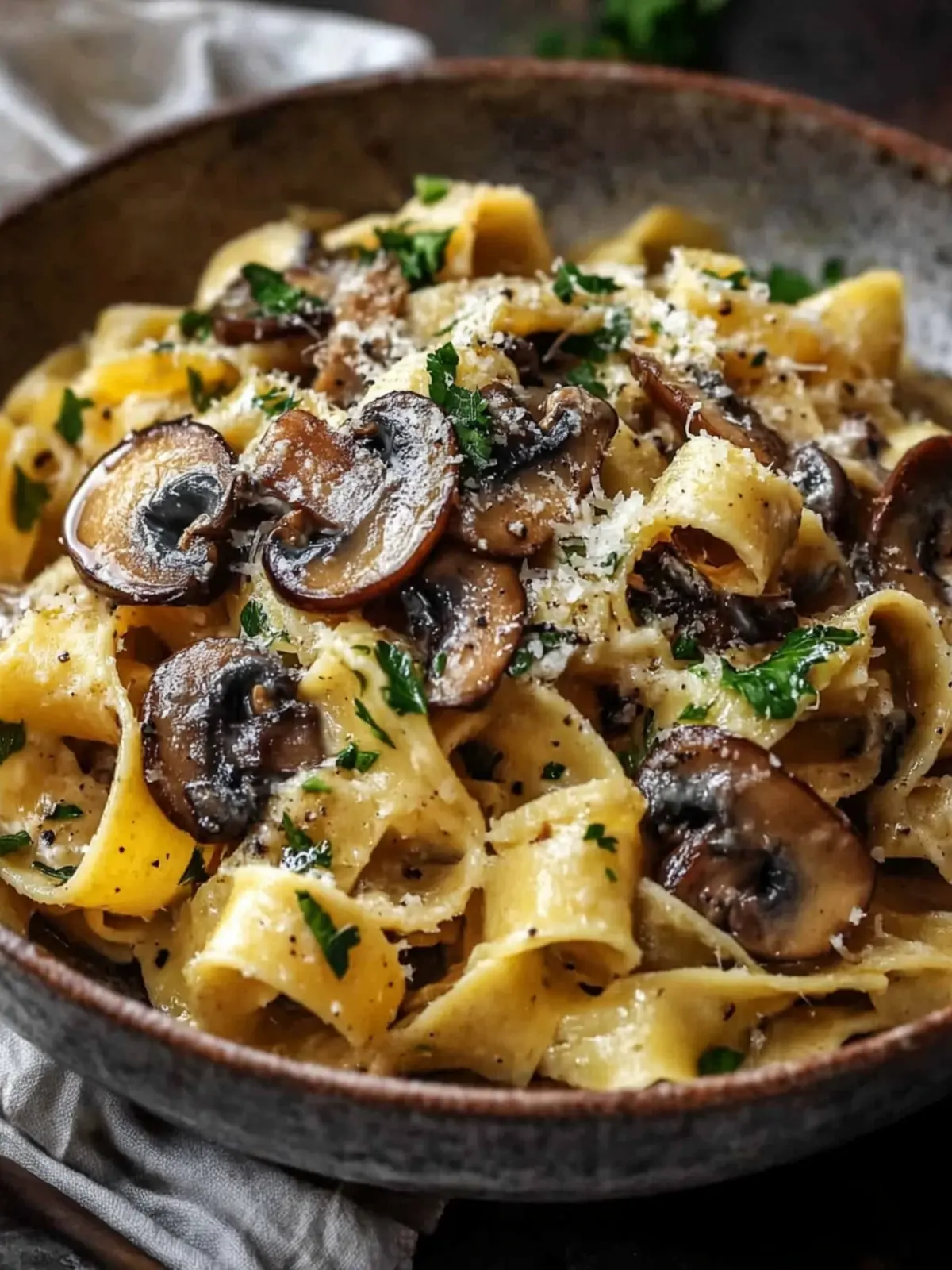 Garlic Butter Mushroom Pappardelle: A Cozy Weeknight Delight 4 Garlic Butter Mushroom Pappardelle