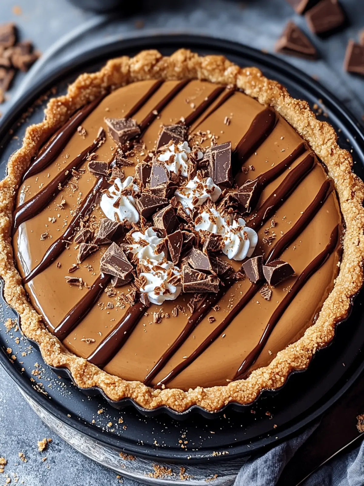 Decadent No-Bake Chocolate Biscoff Tart You'll Adore 4 Chocolate Biscoff Tart