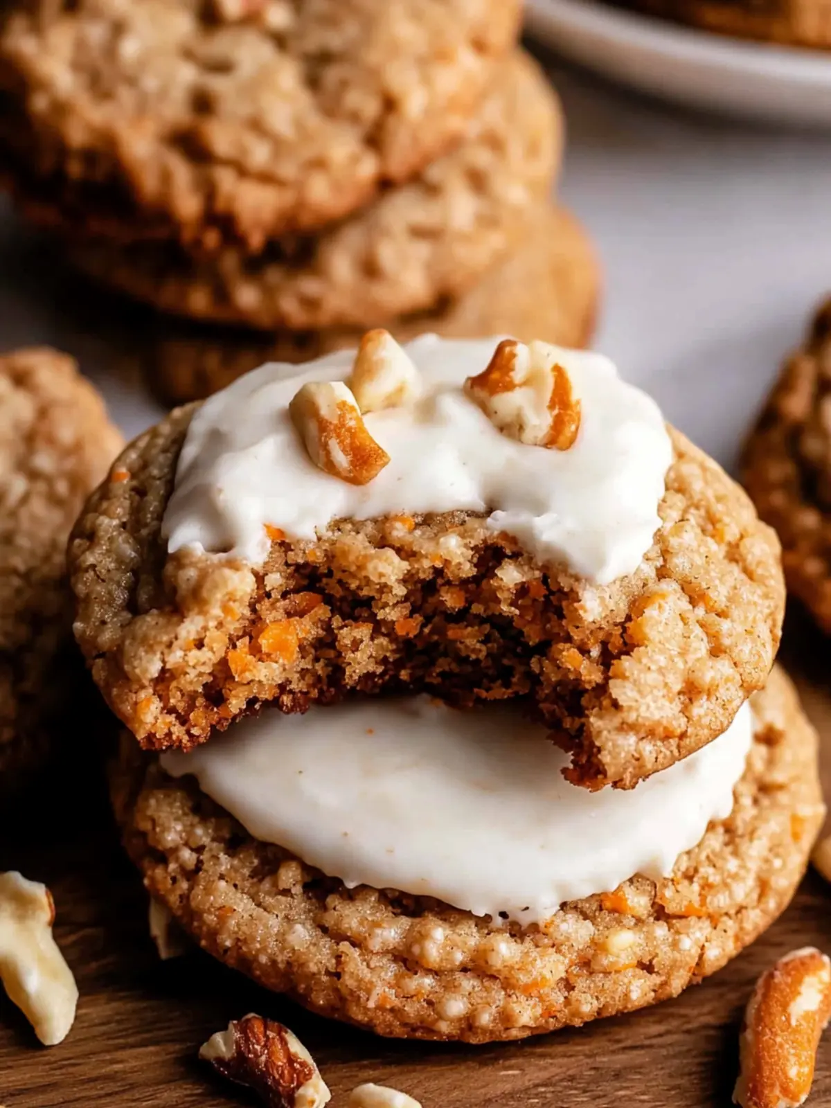 Chewy Carrot Cake Cookies with Cream Cheese Frosting Magic 5 Carrot Cake Cookies