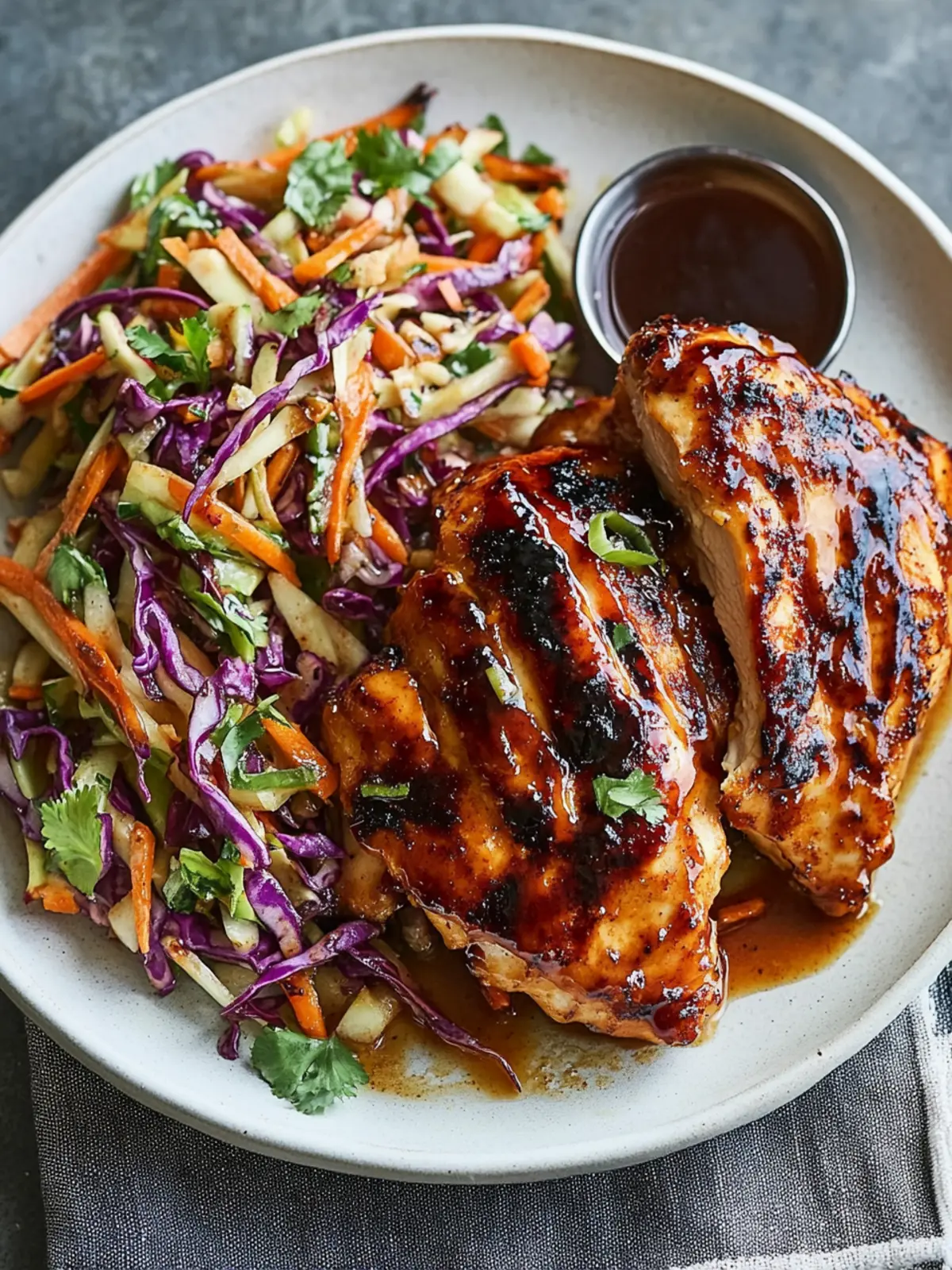 Sticky Apple Cider Chicken with Crisp Autumn Slaw Shines Bright 4 Sticky Apple Cider Chicken with Crisp Autumn Slaw Shines