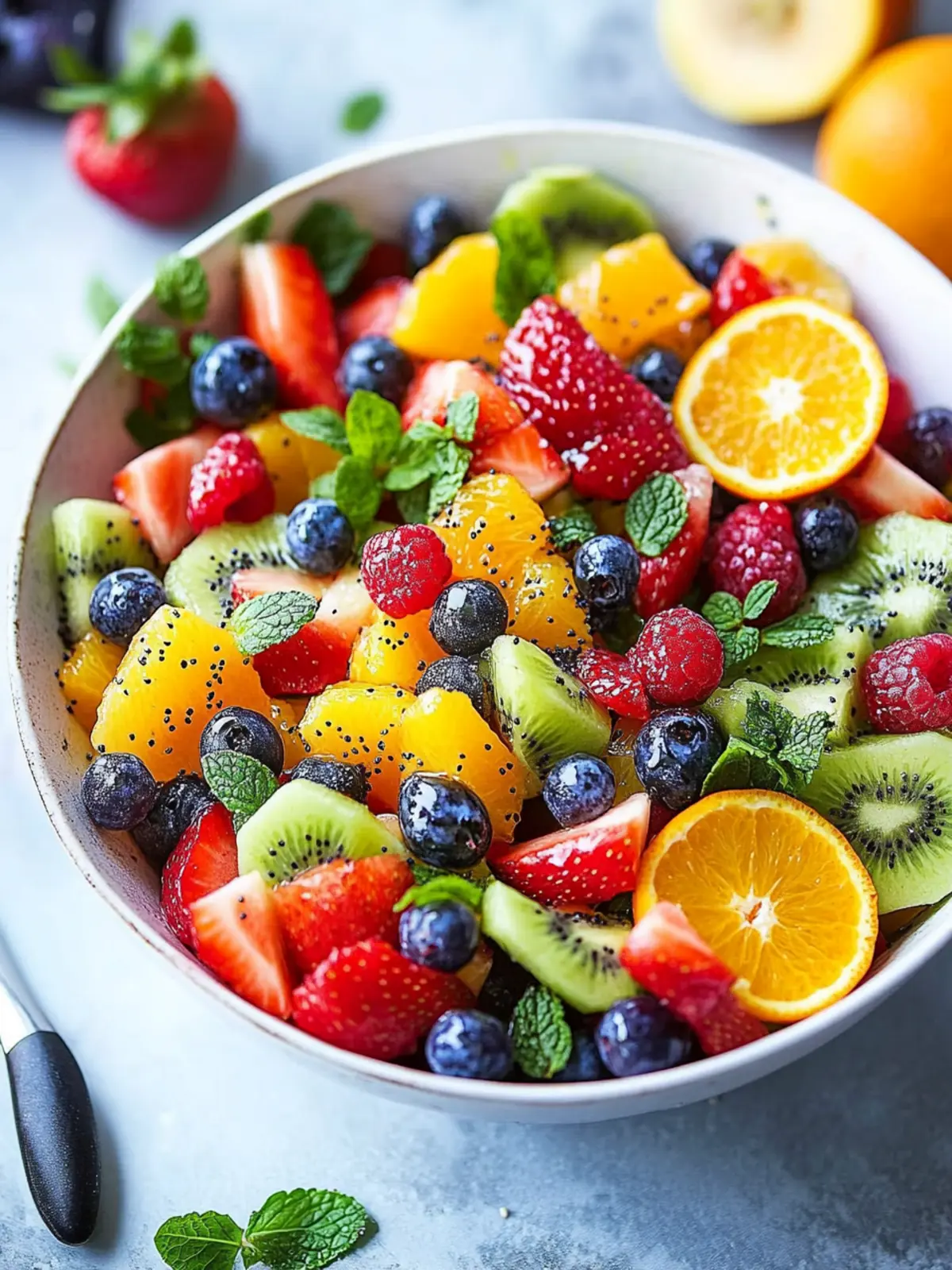 Easy Fruit Salad with Orange Poppy Seed Dressing Bliss 5 Easy Fruit Salad with Orange Poppy Seed Dressing
