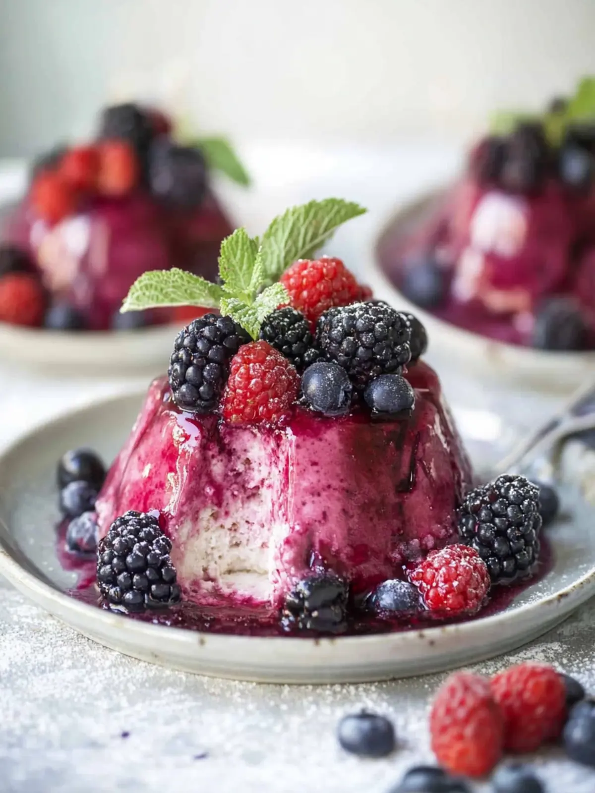 Irresistible British Berry Summer Pudding: A 3-Ingredient Treat 3 British Berry Summer Pudding