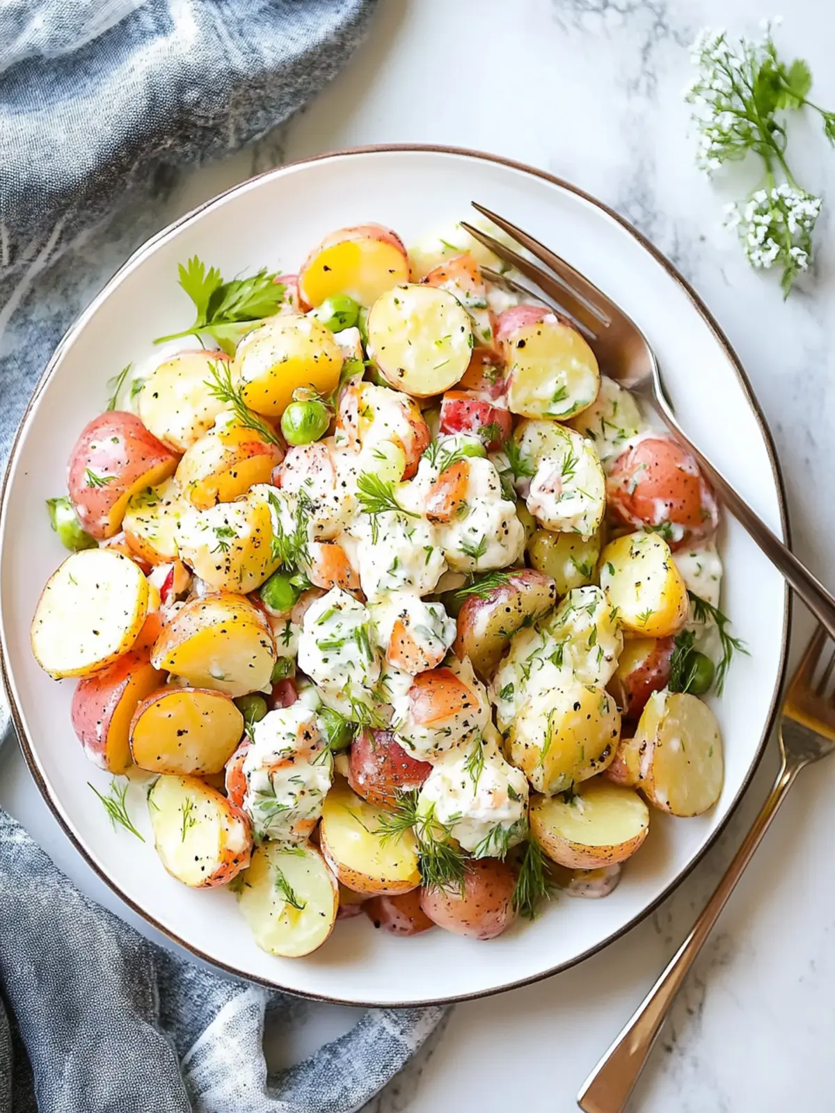 Warm Potato Salad with Bacon: Easy Comfort in Every Bite 2 Warm Potato Salad