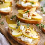 Easy Pear & Goat Cheese Crostini Appetizer with Honey Magic 5 Easy Pear & Goat Cheese Crostini Appetizer with Honey