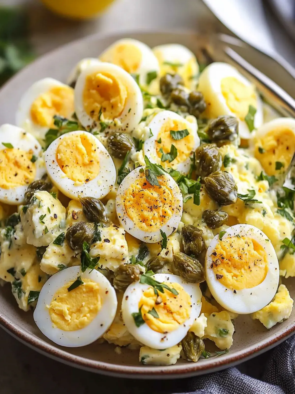 Lemon Caper Egg Salad Recipe – A Zesty Healthy Lunch Delight 5 Lemon Caper Egg Salad Recipe – Easy Healthy Lunch Idea