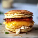 Ultimate Biscuit Breakfast Sandwich with Bacon and Chipotle Mayo 10 Biscuit Breakfast Sandwich