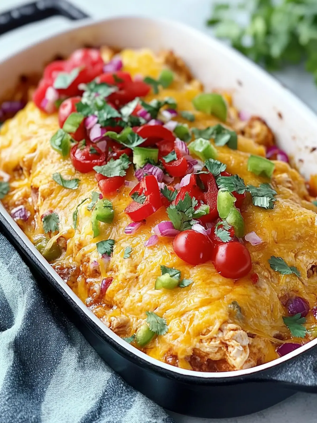 Easy Chicken Taco Bake - A Quick Low-Carb Delight 2 Easy Chicken Taco Bake