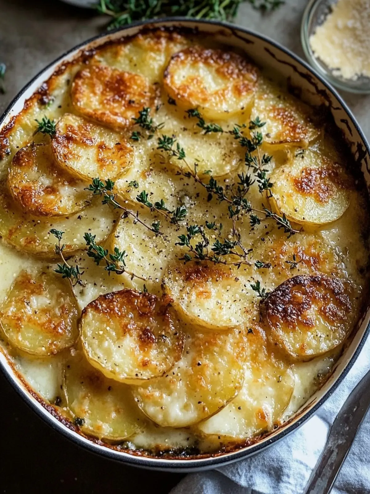 Crispy Parmesan and Gruyere Potato Gratin for Cozy Nights 2 Crispy Parmesan and Gruyere Potato Gratin