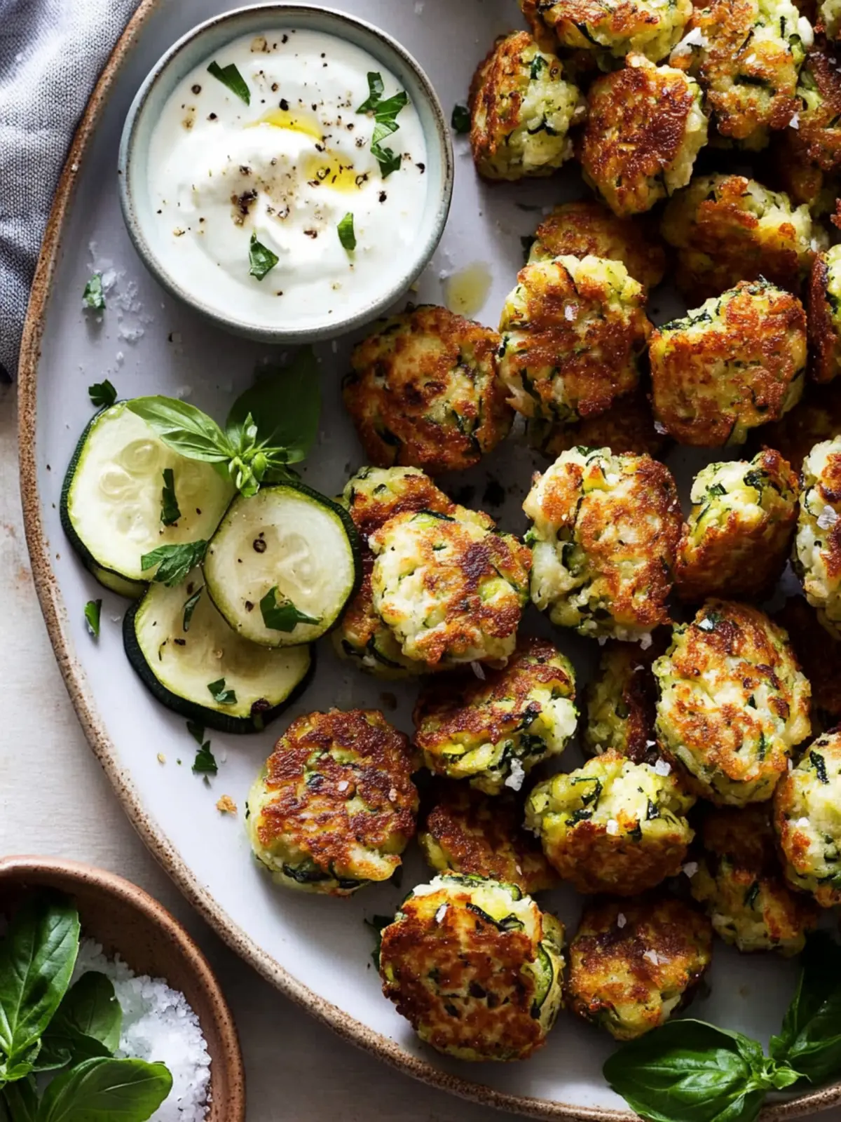 Crispy Greek Zucchini Tots That Everyone Will Love 5 Greek Zucchini Tots (Mini Fritters)