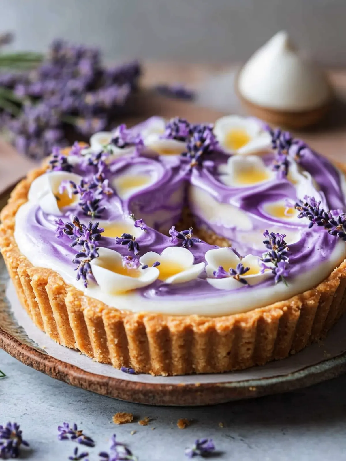 Lavender Dream Tart: Your Floral Dessert Showstopper! 4 The Lavender Dream Tart: A Floral Dessert Masterpiece