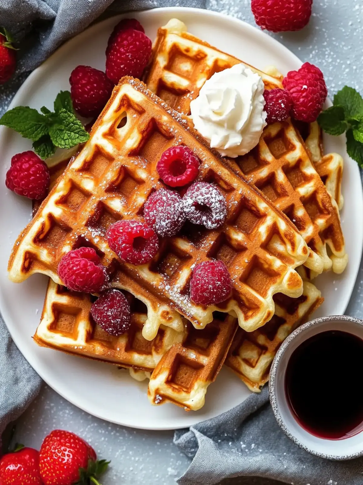Crispy Waffles: Your Easy Homemade Breakfast Game Changer 4 Waffles