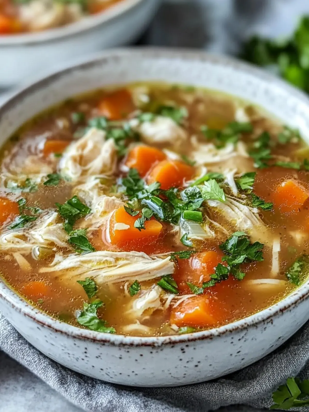 Nourishing Healthy Crockpot Chicken Soup Recipe Under 300 Calories 3 Healthy Crockpot Chicken Soup Recipe Under 300 Calories Easy and Low Calorie