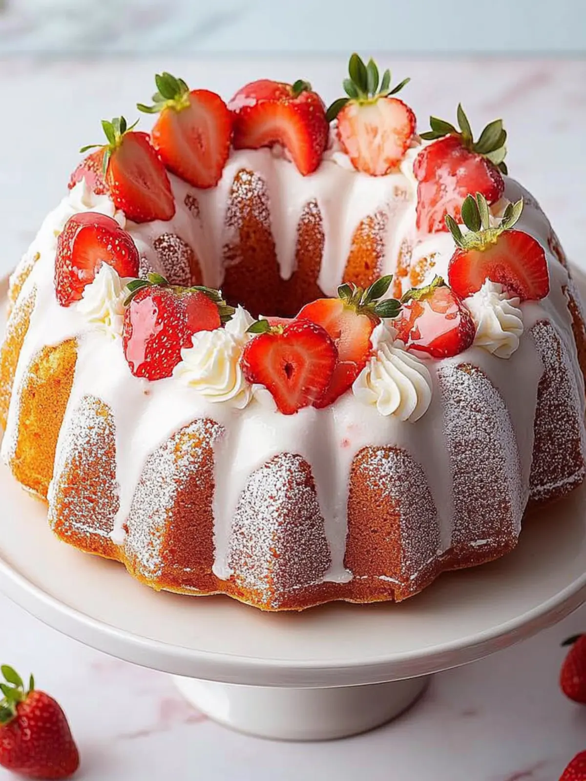 Irresistible Layered Strawberry Bundt Cake for Your Celebrations 5 Layered Strawberry Bundt Cake