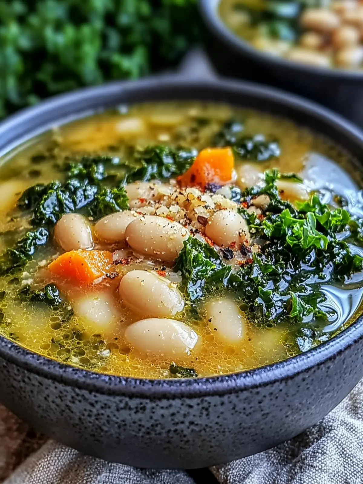 Healthy Crockpot White Bean and Kale Soup for Easy Weight Loss 3 Healthy Crockpot White Bean and Kale Soup Easy Weight Loss Recipe