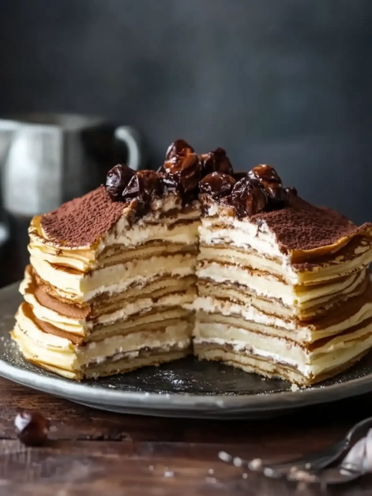 Decadent Tiramisu Crepe Cake: Your New Favorite Dessert Delight 4 Tiramisu Crepe Cake