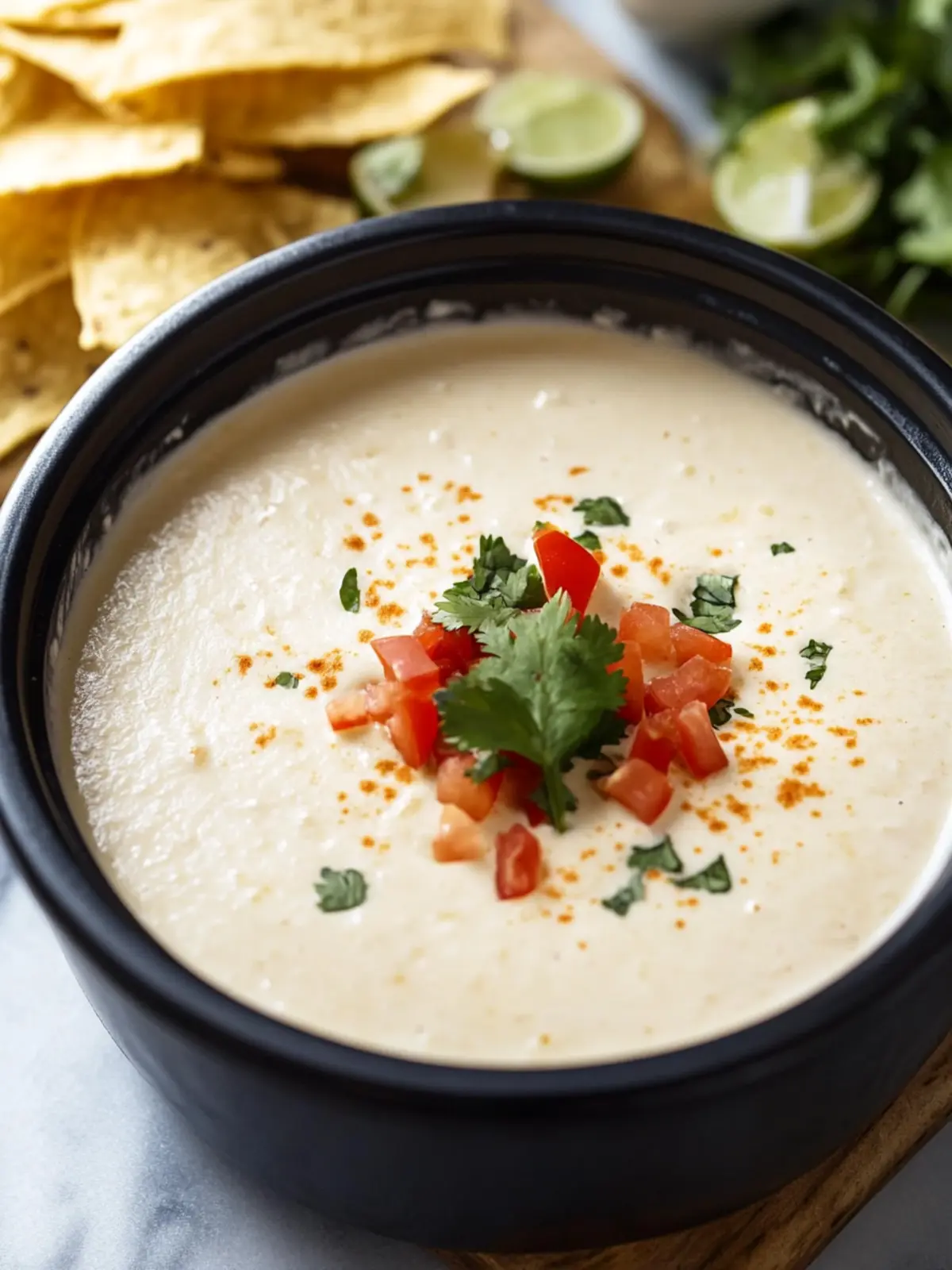 Easy Crockpot White Queso Dip Recipe - Creamy Flavor Bliss 2 Easy Crockpot White Queso Dip Recipe-Flavorful & Creamy