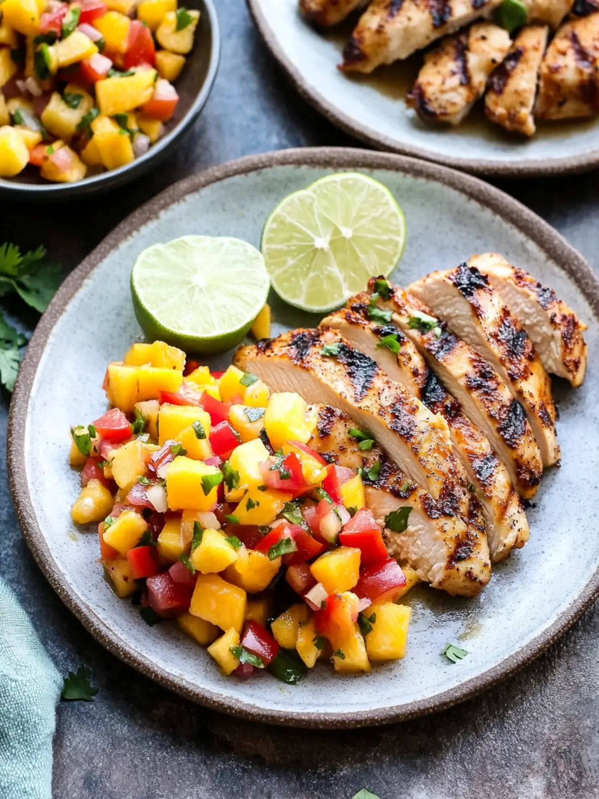 Savor Chipotle Lime Grilled Chicken with Zesty Mango Salsa 5 Chipotle Lime Grilled Chicken with Mango Salsa