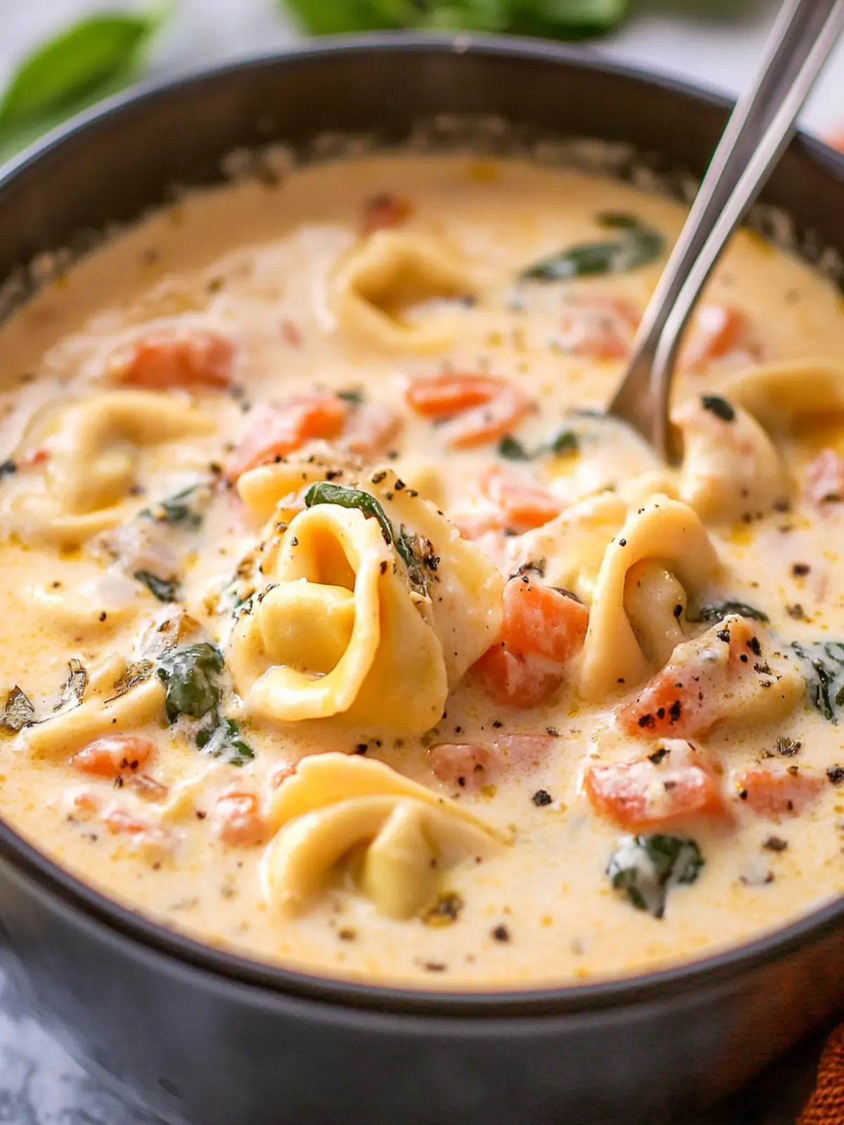 Hearty Creamy Tortellini Soup Recipe Everyone Will Love 2 Creamy Tortellini Soup Recipe