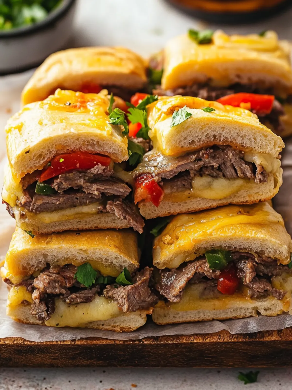 Philly Cheesesteak Squares: Quick, Cheesy Bliss for Dinner 3 Philly Cheesesteak Squares