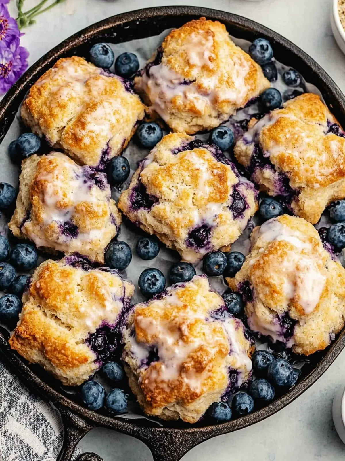 Irresistible Blueberry Biscuits Ready in Just 45 Minutes! 2 Blueberry Biscuits