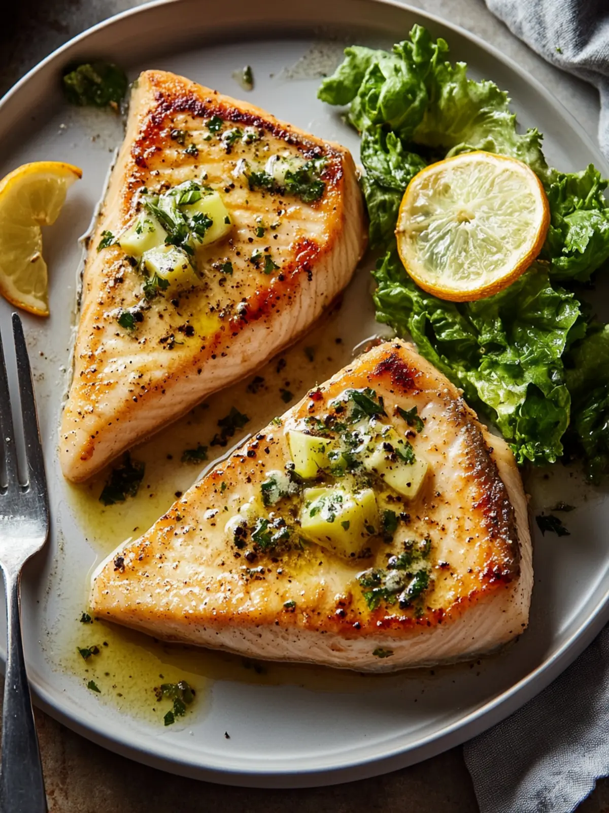Swordfish Steaks With Peppercorn Butter for Quick Dinner Bliss 4 Swordfish Steaks With Peppercorn Butter
