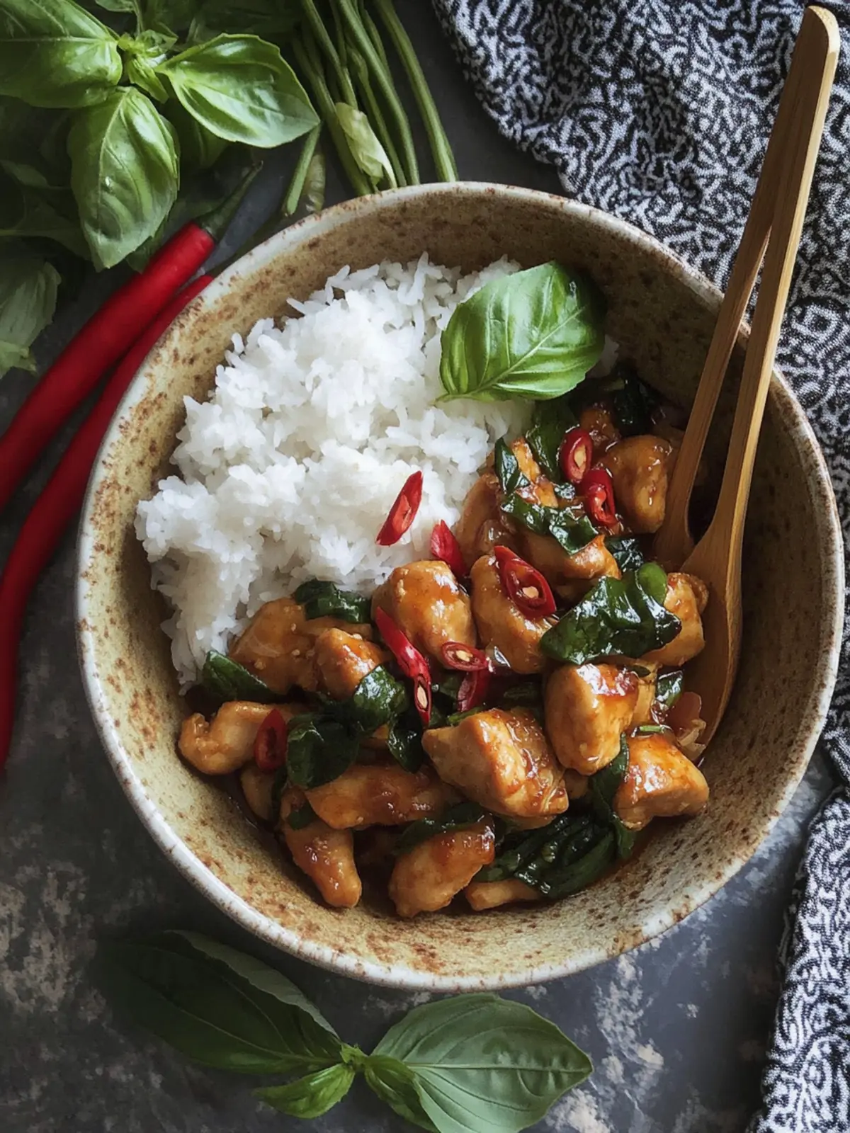 20-Minute Spicy Thai Basil Chicken (Pad Gra Pow Gai) Bliss 3 Spicy Thai Basil Chicken (Pad Gra Pow Gai)