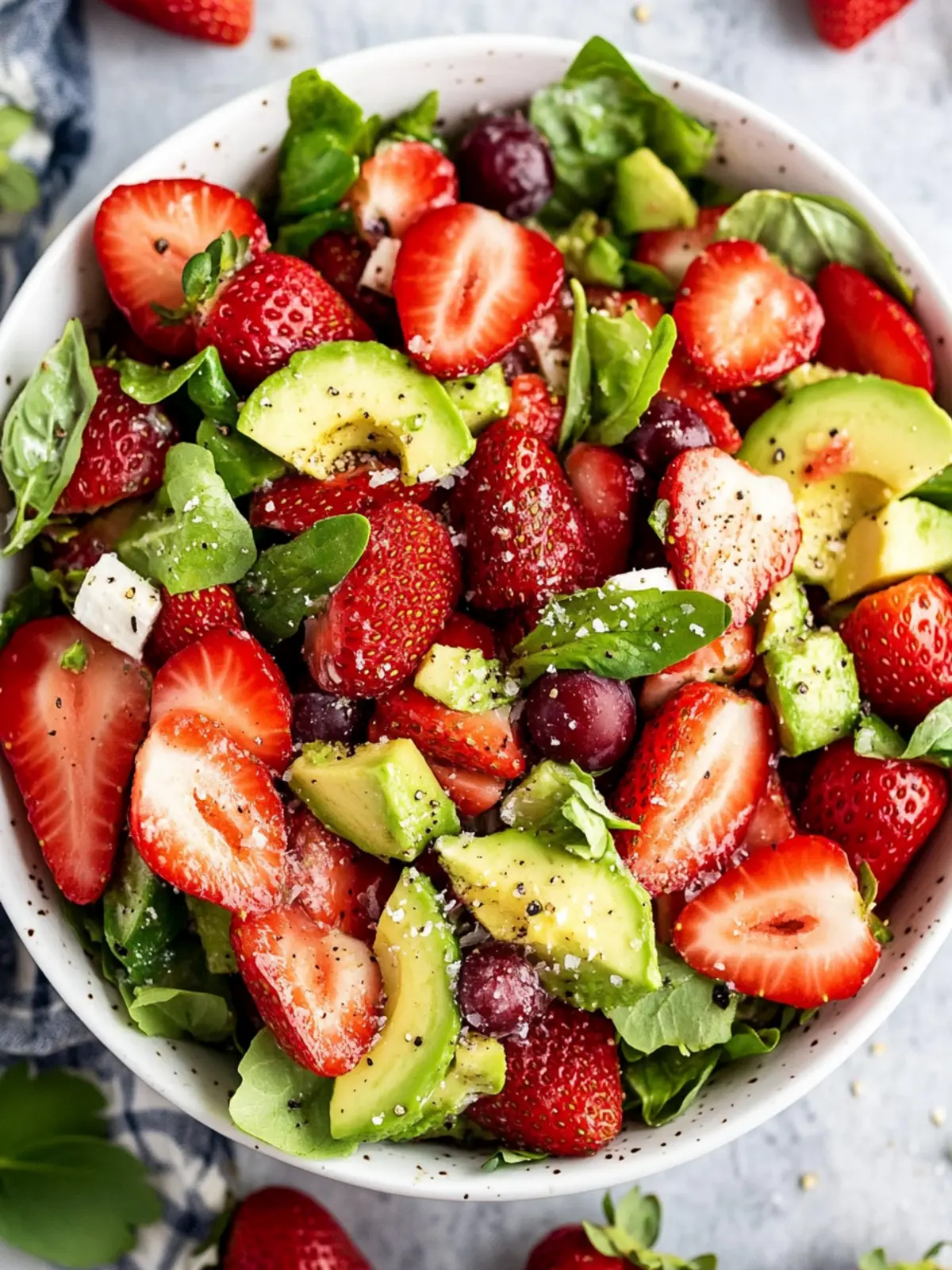Fresh Strawberry Avocado Salad in 15 Minutes Flat 4 Strawberry Avocado Salad