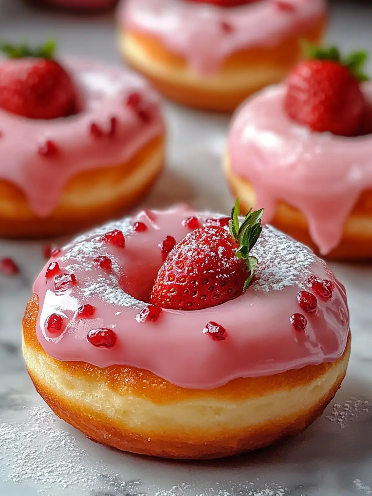 Delicious Strawberry Cheesecake Donuts: Quick & Easy Bliss 3 Strawberry Cheesecake Donuts: Quick, Easy & Delicious!