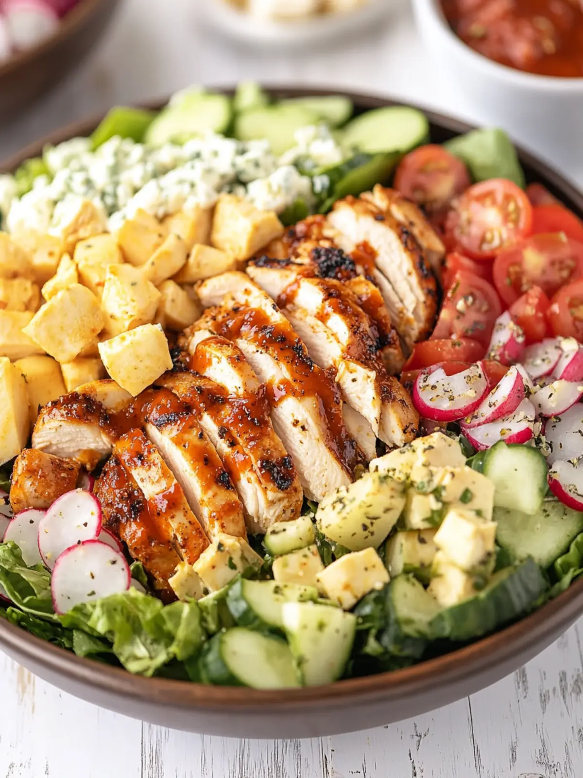 Delicious Blackened Chicken Cobb Salad for Perfect Meal Prep 3 Blackened Chicken Cobb Salad