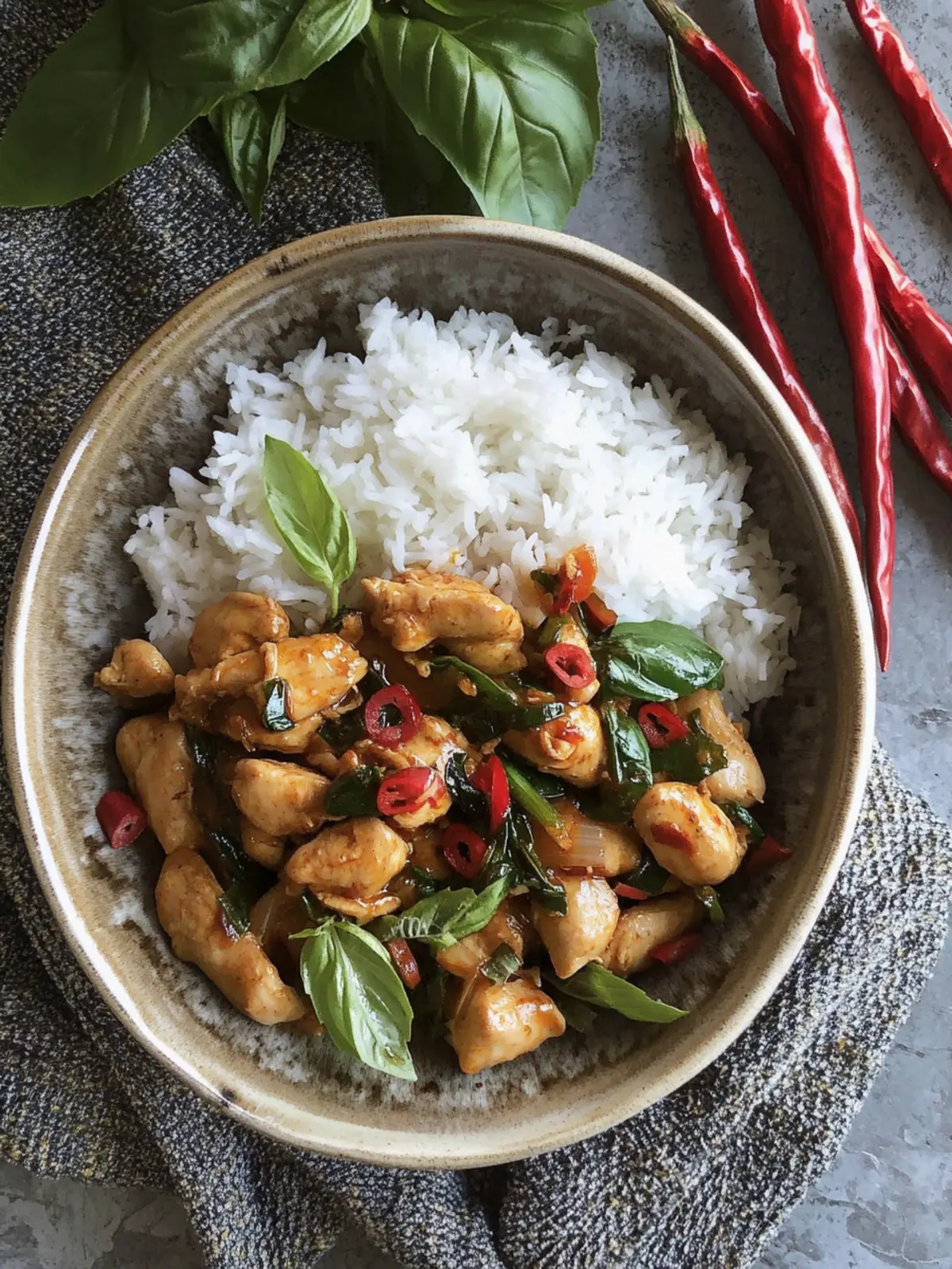 20-Minute Spicy Thai Basil Chicken (Pad Gra Pow Gai) Bliss 2 Spicy Thai Basil Chicken (Pad Gra Pow Gai)