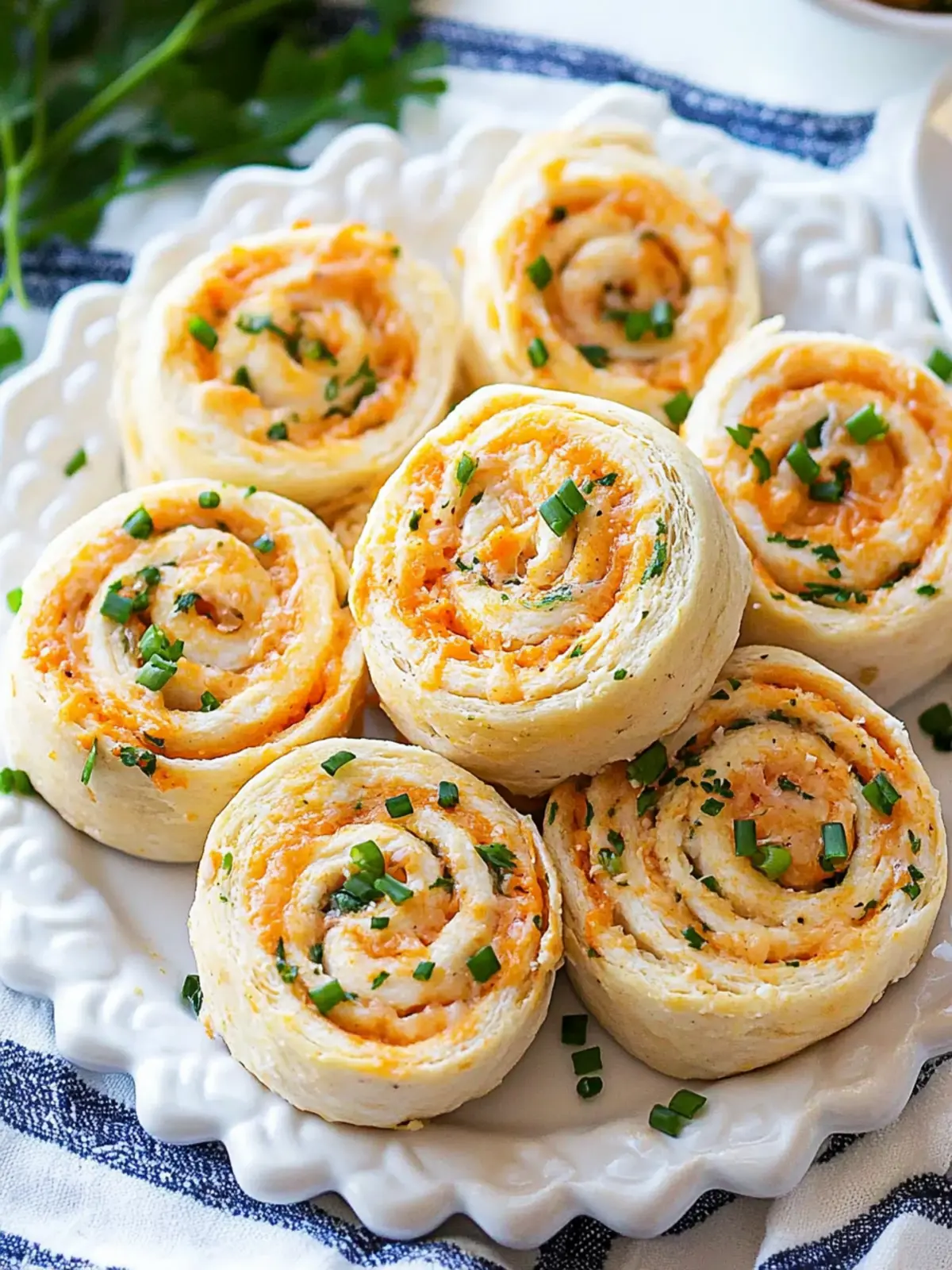 Delicious Buffalo Chicken Pinwheels: Quick Party Pleaser 5 Buffalo Chicken Pinwheels