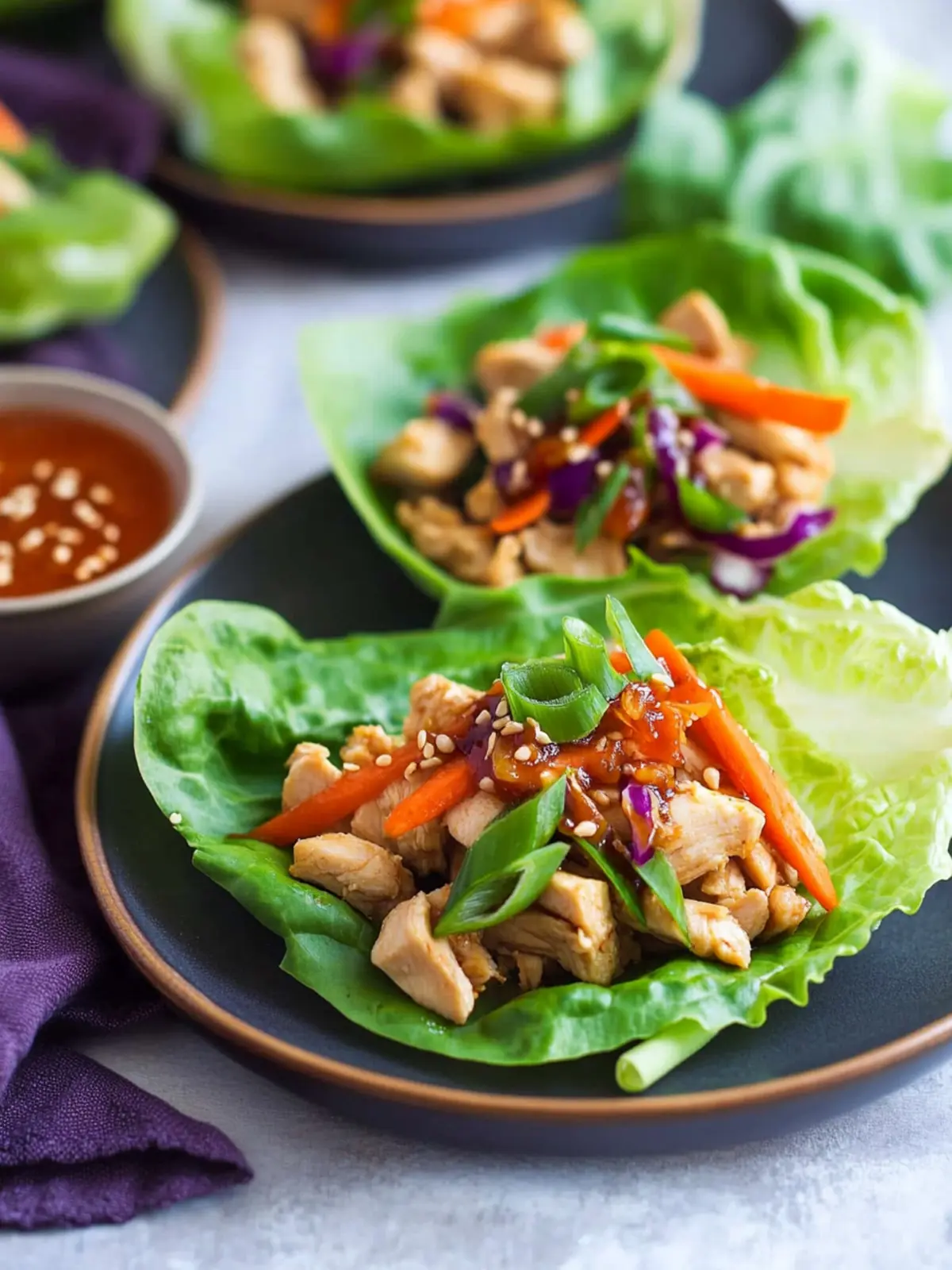 Flavor-Packed Easy Sesame Chicken Lettuce Wraps in 30 Minutes 2 Easy Sesame Chicken Lettuce Wraps