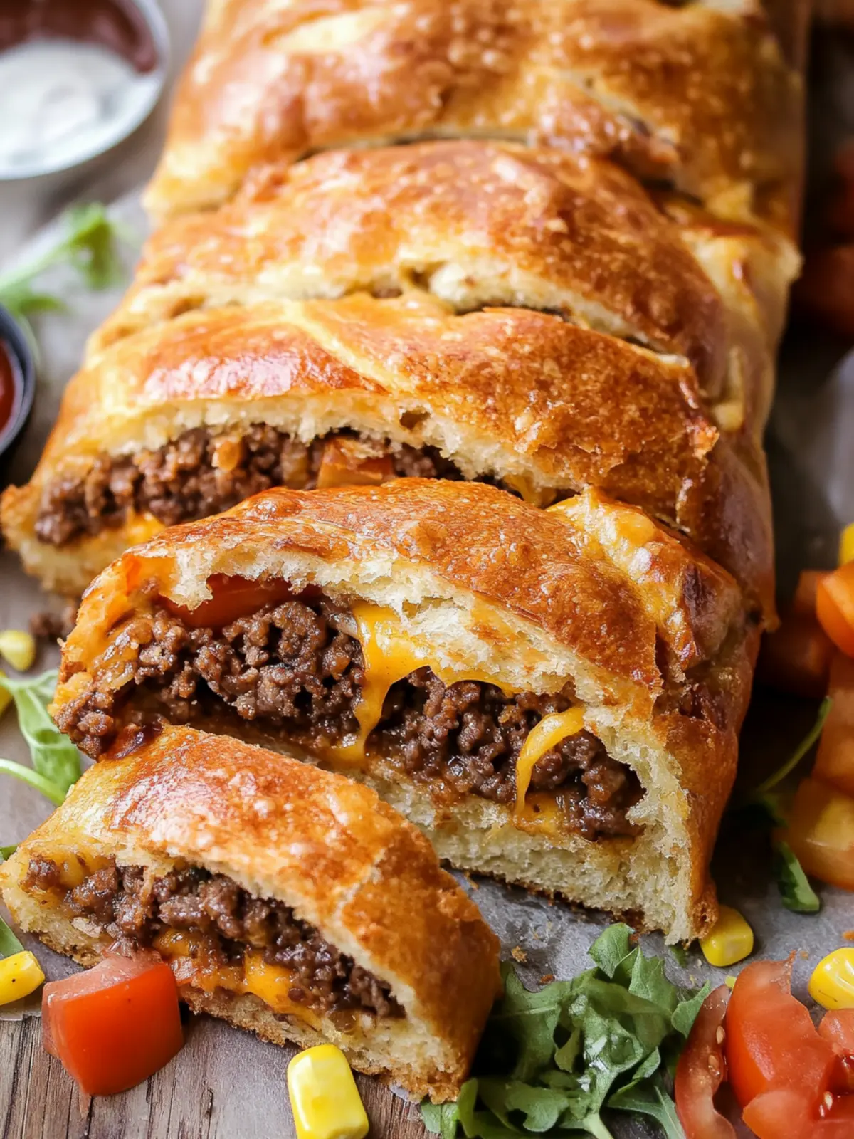 Cheeseburger Garbage Bread: Quick Family Comfort in 30 Minutes 3 Cheeseburger Garbage Bread