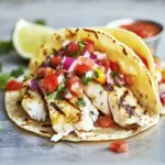 Grilled Baja Fish Tacos with Pico de Gallo that Wow Your Tastebuds 6 Grilled Baja Fish Tacos with Pico de Gallo Salsa