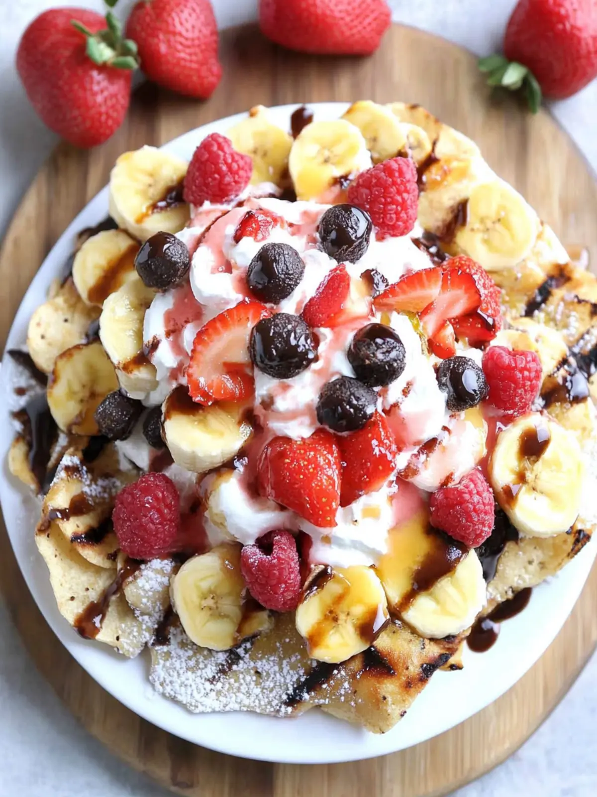 Grill Up Banana Split Grilled Dessert Nachos Today! 2 Banana Split Grilled Dessert Nachos