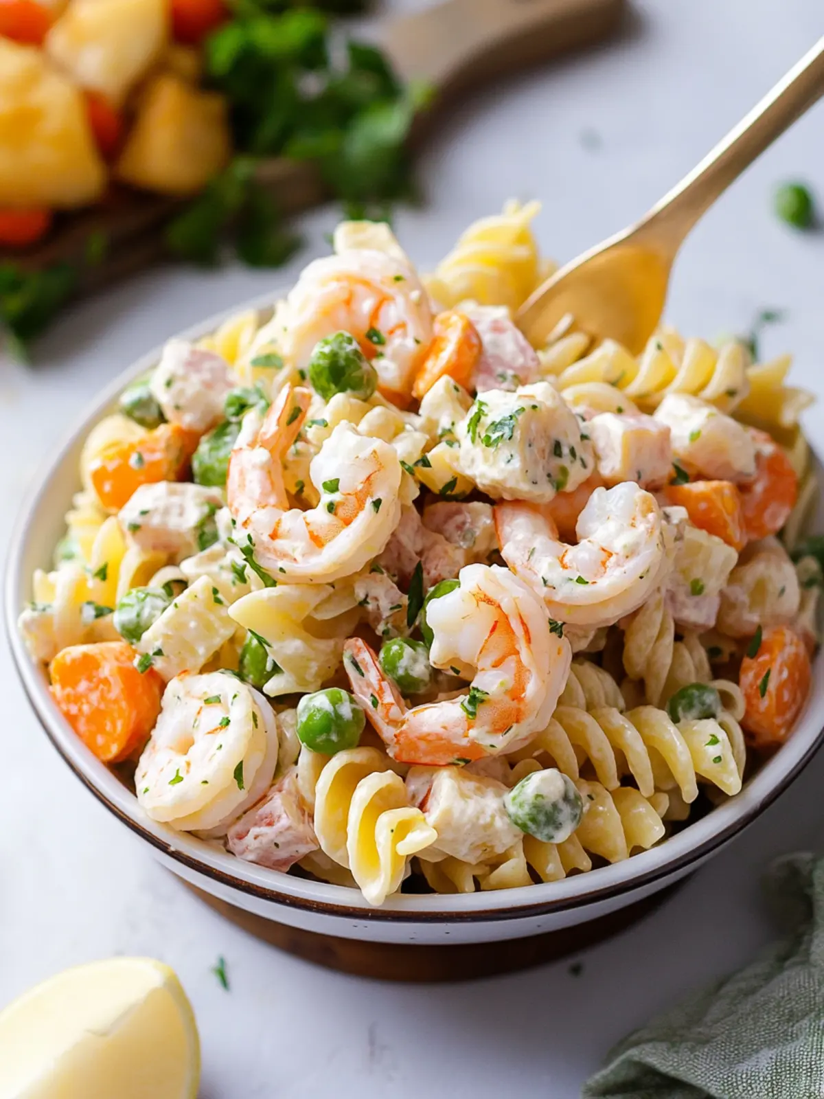 Mermaid Shrimp Pasta Salad: A Light and Zesty Summer Delight 2 Mermaid Shrimp Pasta Salad
