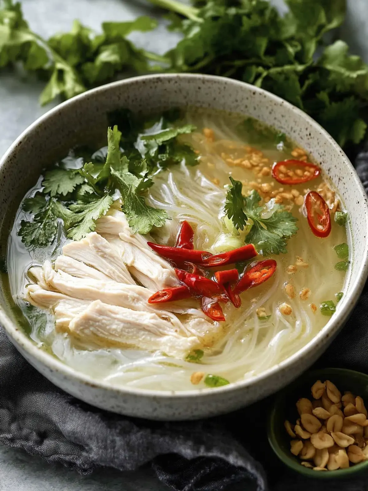 Savory Vietnamese Chicken Glass Noodle Soup (Miến Gà) Bliss 2 Vietnamese Chicken Glass Noodle Soup (Miến Gà)