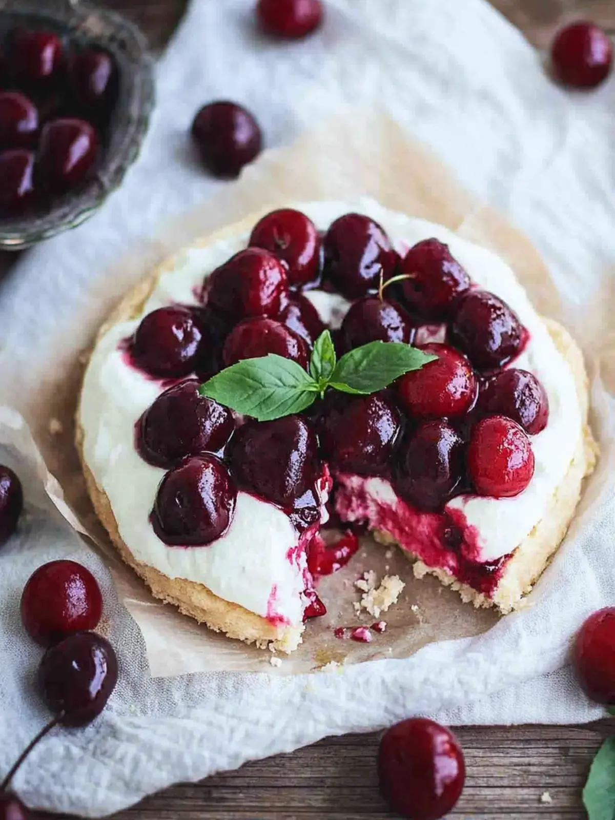 Irresistible Roasted Cherry Shortcake with Buttermilk Cream 5 Roasted Cherry Shortcake with Buttermilk Cream