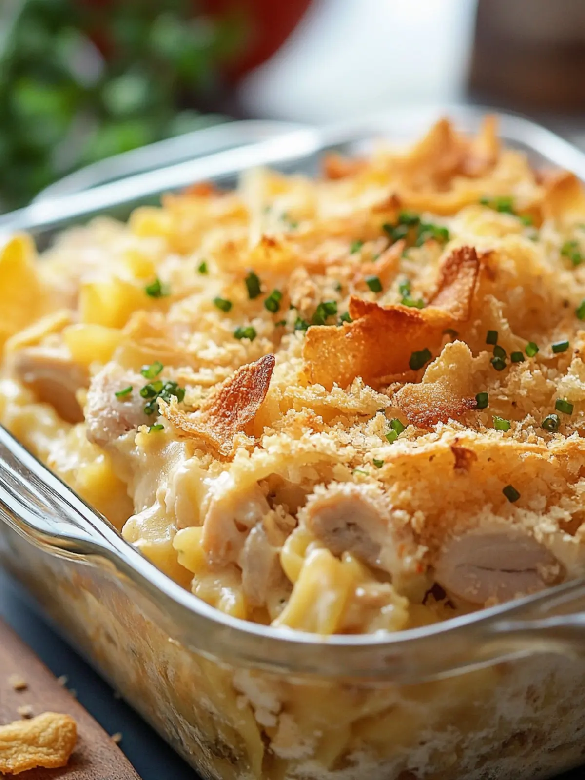 Creamy Tuna Noodle Casserole With Potato Chip Topping Delight 5 Tuna Noodle Casserole With Potato Chip Topping