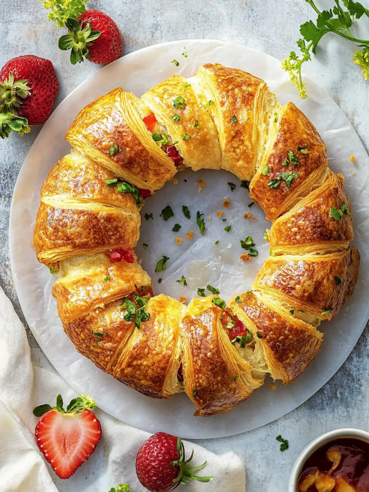 Crescent Breakfast Ring: Easy, Flaky Brunch Delight! 4 Crescent Breakfast Ring