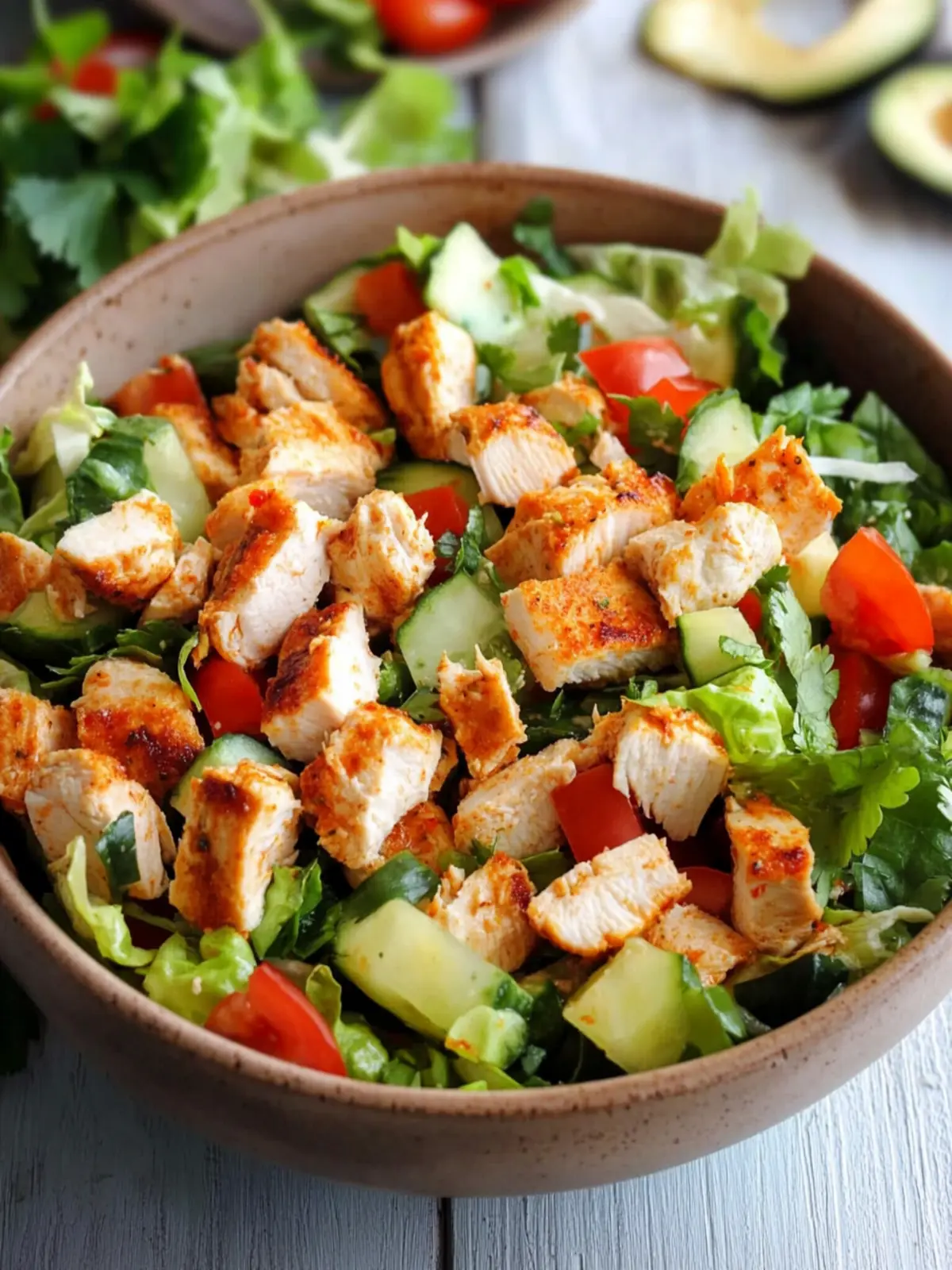 Buffalo Chicken Chopped Salad: A Spicy, Healthy Twist 2 Buffalo Chicken Chopped Salad