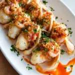 Savory Shrimp Stuffed Squid in Delicious Tomato Sauce 9 Shrimp Stuffed Squid