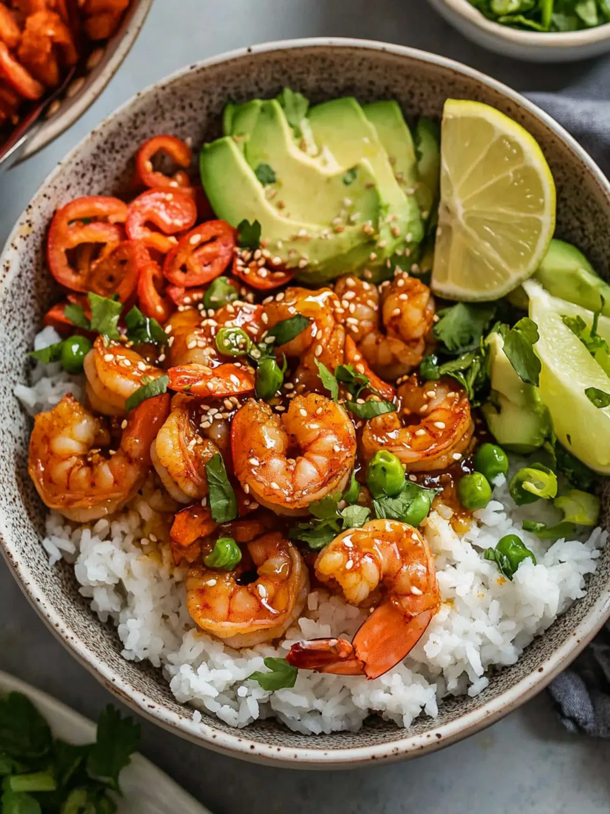 Irresistible Hot Honey Shrimp Bowls for Easy Meal Prep 2 Hot Honey Shrimp Bowls
